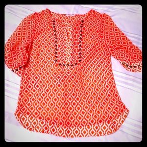 41 Hawthorn Geometric print blouse